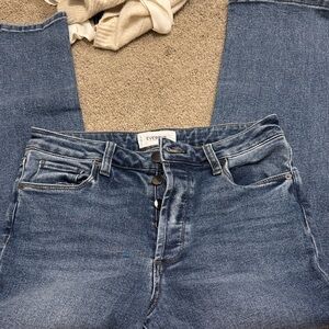 Everlane High Rise Denim Jeans in Classic Blue